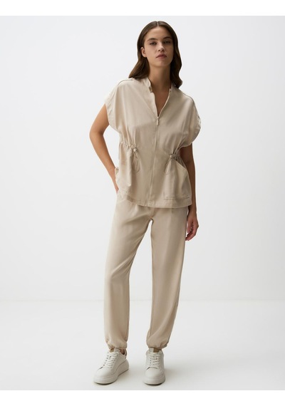Jimmy Key Taş Dar Paça Normal Bel Kargo Cepli Gabardin Pantolon 4ww02210990928 Taş