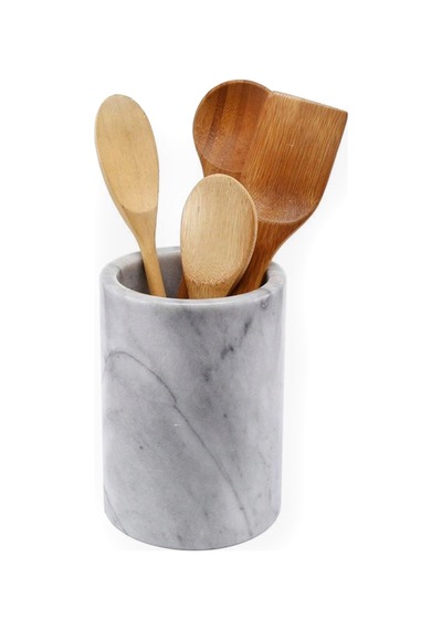 Lux ve Marble Stewie Lilac Damarlı Beyaz Mermer Kaşıklık