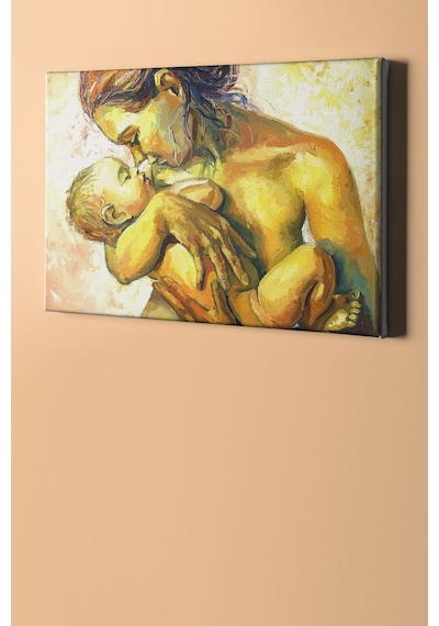 Webstyle Sayılarla Boyama Seti Kasnaklı Kadın Ve Bebek 60 X 75 Cm
