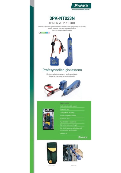 Proskit 3pk-nt023n Toner Ve Prob Kıt