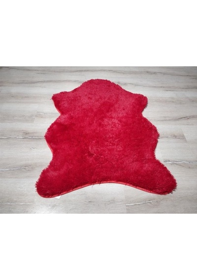 Yamalıhome Tavşan Tüyü Kırmızı 70 x 100 Cm Peluş Post Halı