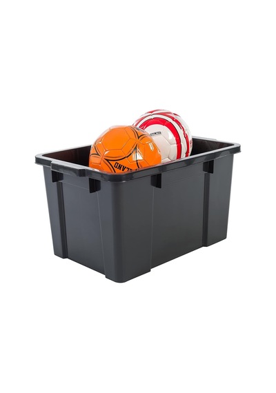 Irıs, 3'lü Set Saklama Kutuları 'power Box', Sk-450, Geçmeli Kilitli, Plastik, Siyah, 50 L, 59 X 38,5 X 32 Cm