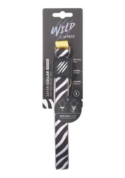 M-pets Wild Safari Collar Köpek Boyun Tasması L Beyaz