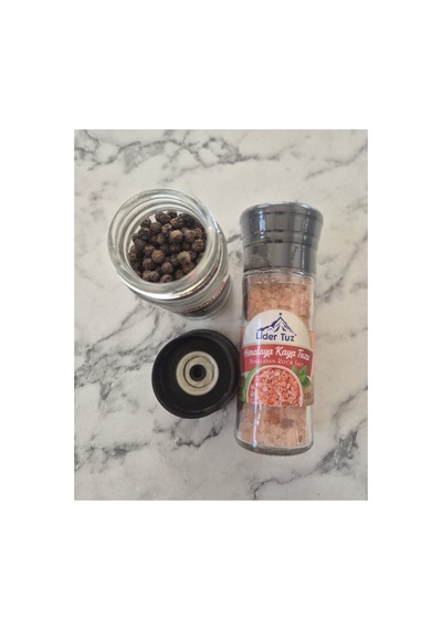 Seramik Öğütücülü Himalaya & Karabiber 2li Set Beyaz