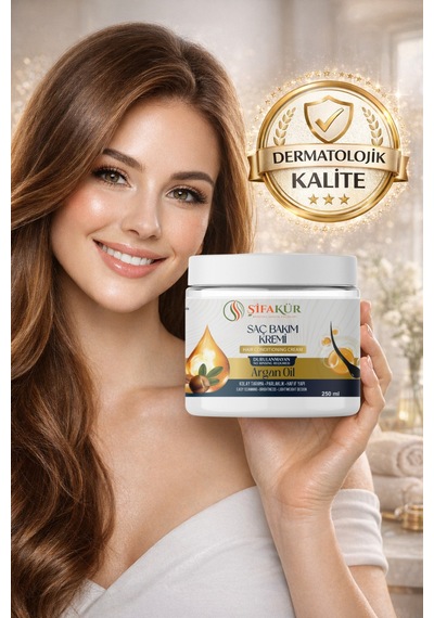Şifakür Argan Yağlı Sülfatsız Durulanmayan Saç Kremi Besleyici Bakım Kolay Tarama 250ml