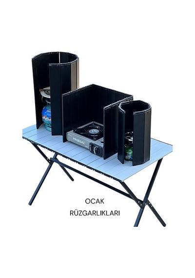 Piknik Tüpü Kamp Rüzgarlığı Alüminyum Xl Sekoutdoor Açık Gri