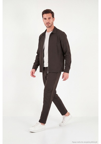 Buratti Regular Fit Belden Bağlamalı Düz Paça Pantolon Erkek Pantolon Cf26w6111111 Koyu Kahve