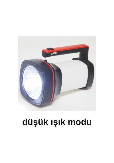 Uzun Mesafeli Ultra Güçlü El Feneri Işıldak Gk6777 Beyaz