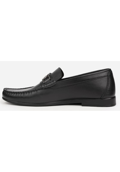 Pierre Cardin 25109, Siyah Erkek Loafer Günlük Deri Ayakkabı Siyah