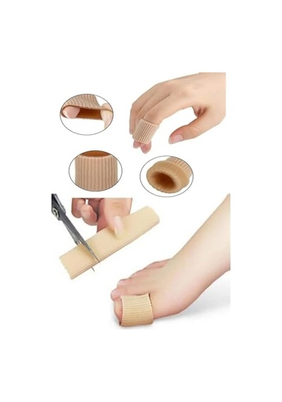 El Ayak Parmak Koruyucu Silikon Tüp, 7 Cm, Tırnak Batması Koruma