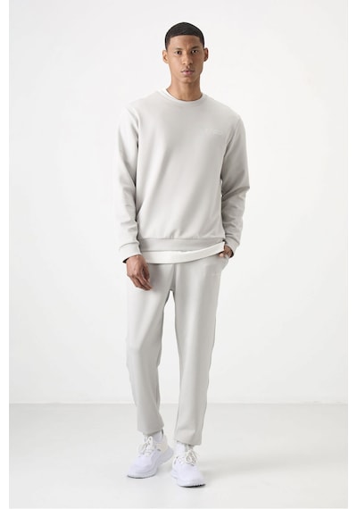 Tommy Life Taş Pamuklu Kalın Yumuşak Dokulu Comfort Fit Nakışlı Erkek Eşofman Takım - 85254 Taş Rengi Taş