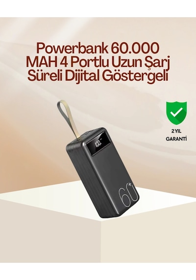 Tüm Cihazlara Uyumlu Çoklu Çıkışlı Powerbank Çok Renkli 31064248