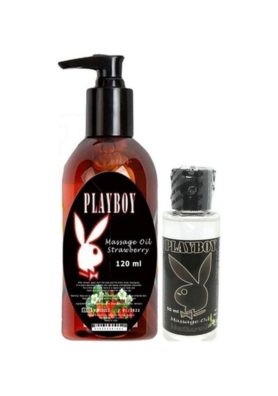 Playboy Aromaterapi Çilek Massage Oil 120 Ml + Natural Aromalı Massage Vücut Masaj Yağı 50 Ml