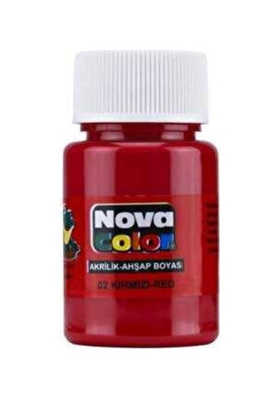 Nova Color Akrilik Boya 30 Ml Kırmızı - 2 Adet Kırmızı