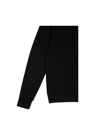 Beord Siyah Pamuk Kapüşonlu Fermuarlı Sweatshirt Bzt1-135