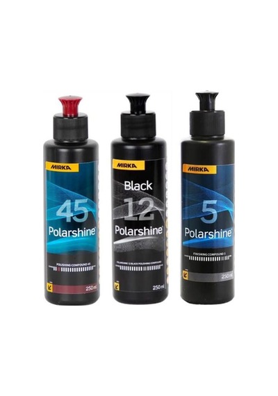 Mirka 45 Agresif Pasta 12 Siyah İnce Ve 5 Hare  Set 250 Ml