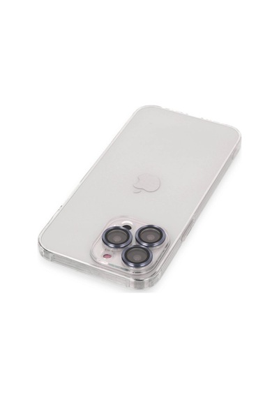 Apple  Uyumlu  iPhone 13 Pro Max Kılıf Luko Lens Silikon Sierra Mavi