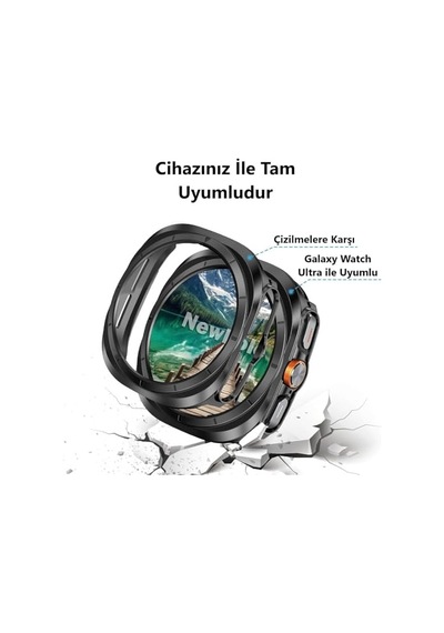 47mm Için Ekran Tam Kaplayan Kasa Kılıf Yüksek Hassasiyetli Kılıf Ultra 47mm İle Uyumludur Şeffaf