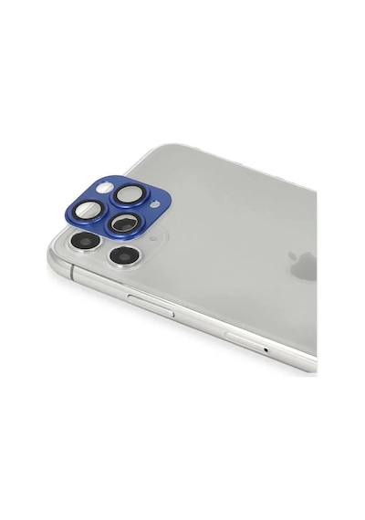 Apple İphone 11 Pro Max Pers Alüminyum Kamera Lens - Lacivert