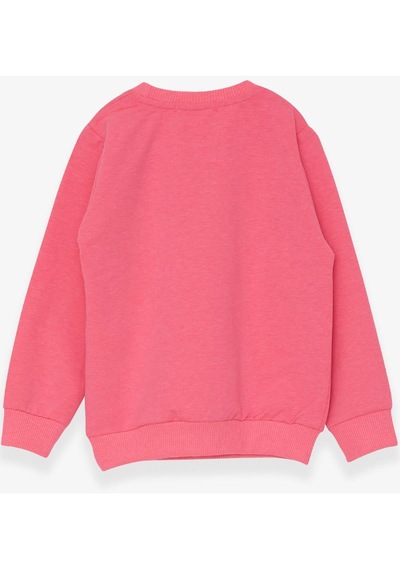 Breeze Kız Çocuk Sweatshirt Kalp Baskılı 2-6 Yaş, Neon Pembe-neon Pembe