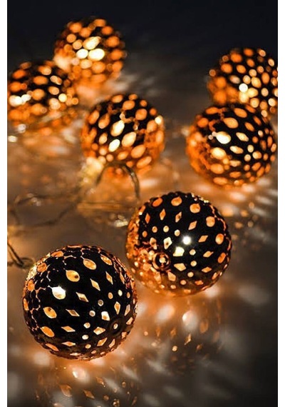 Bakır Top Led Işık Zinciri