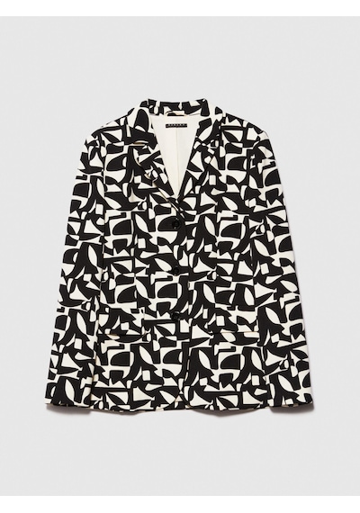 Sisley Tamamı Desenli Dar Kesim Ceket Kadın Pembe Ceket - 324p2olrlw01v
