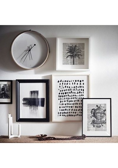 Ikea Rotblöta Duvar Saati, Açık Gri, 42 Cm