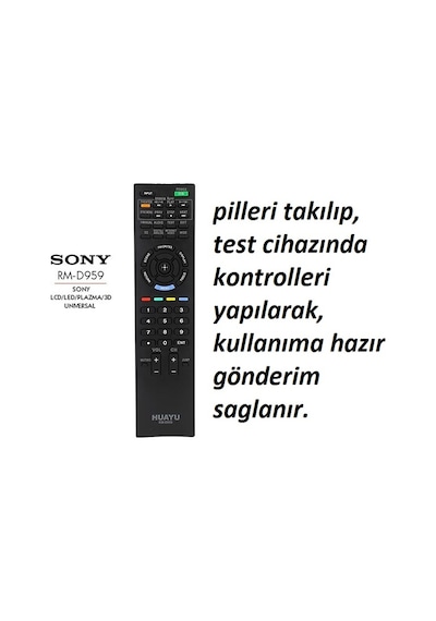 Huayu Kl Rm-D959 Sony Lcd Tv Kumandası