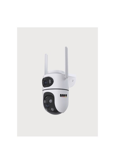 Baff Ics-5637 6mp Çift Lens Akıllı Wi-fi Güvenlik Kamerası Aı Insan Takip Ve Renkli Gece Görüşlü