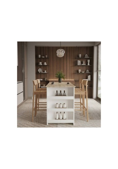 Edda Bar Masası Mutfak Adası Mutfak Masası Traverten Desen Çok Renkli - 885630087 Çok Renkli Edda Bar Masası Mutfak Adası Mutfak Masası Traverten Desen Çok Renkli - 885630087 Çok Renkli