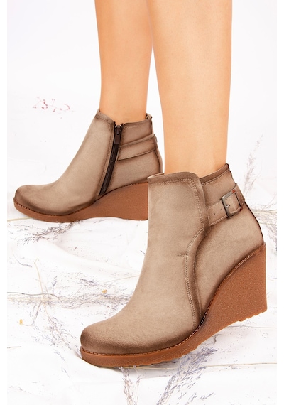 Fox Shoes Vizon Kadın Bot J674321402 Vizon