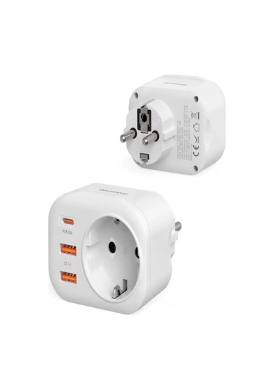 Ac-115 2500w 3.4a 2usb 1type-c 1soket Akım Korumalı Şarj Adaptörü Priz Çoğaltıcı 1