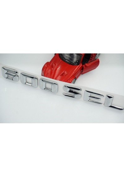 600 SEL Bagaj Krom Metal 3M 3D Yazı Logo