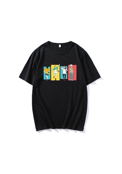 Noıssey Kırmızı Etiket Gala Erkek T-shirt Jujutsu Kaisen Model78 16921 Siyah