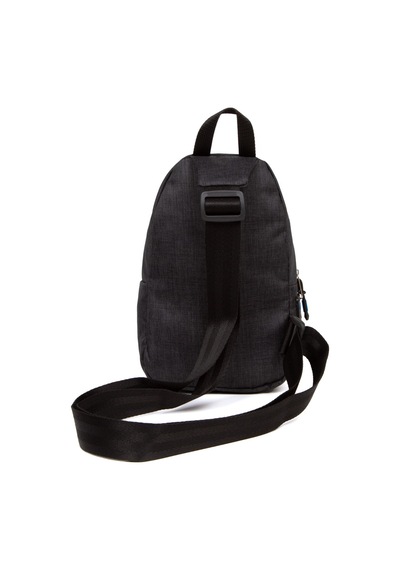 Newish Polo Keten Kumaş Usb Kulaklık Çıkışlı Fermuarlı Göğüs Ve Omuz Çantası 16x22cm New120 - Siyah - Mavi