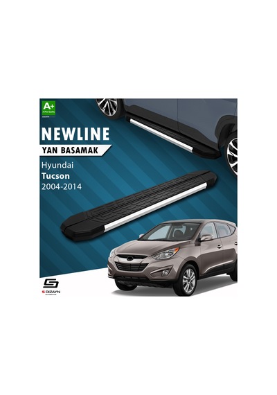 S-dizayn Hyundai Tucson 2 Newline Krom Yan Basamak 173 Cm 2004-20