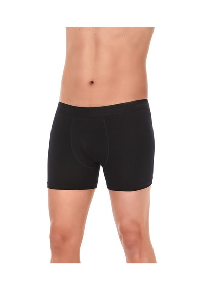 6'Lı Siyah Modal Erkek Klasik Boxer 40 001