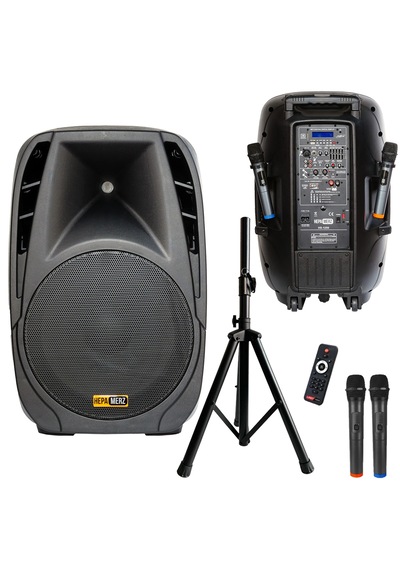 Hs1250 Şarjlı Ekolayzerli Taşınabilir Seyyar Ses Sistem 15" 1250w