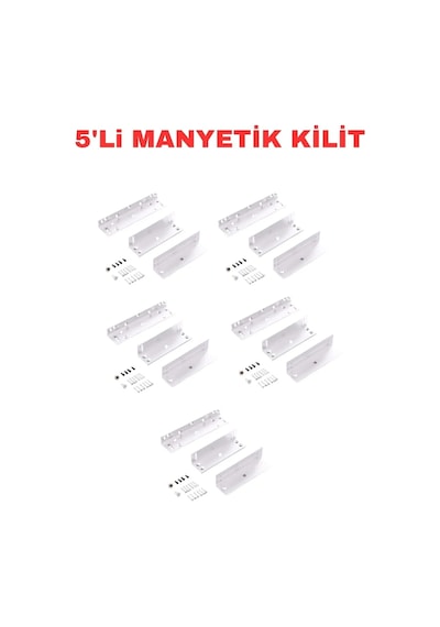 Sarkey Sr-500 Zl Aparat 500 Kg Manyetik Kilit Montaj Bağlantı Kiti 5 Adet