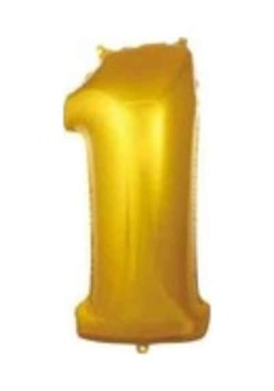 1 Rakam Folyo Balon Altın