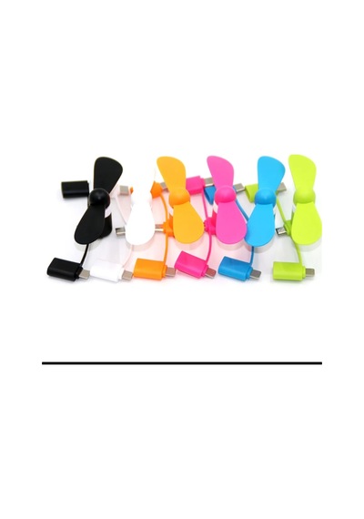 Taşınabilir Usb Mini Fan - Type-c Ve Lighting Girişli Pervane - Cep Telefonu Tablet Pc Powerbank