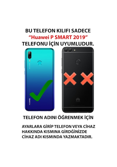 Huawei P Smart 2019 Uyumlu Sevimli Kawaii Tavşan Ve Havuç Desenli Krem Baskılı Silikon Kılıf