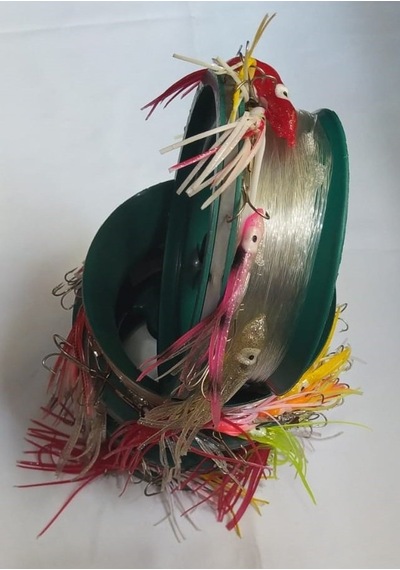 Sırtı Takımı-10 Lu Ortaboy-Ahtopot-80Mm-Misine 100Mt-Kol-70Cm