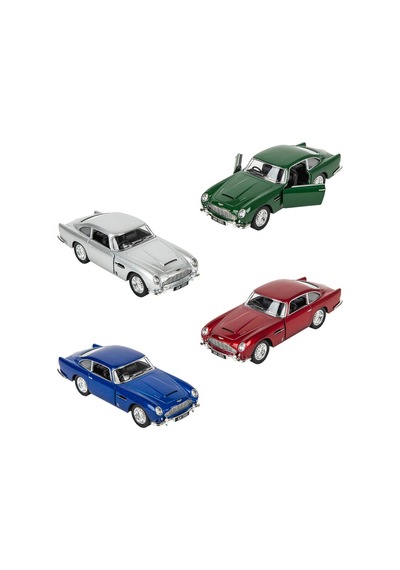 Lacivert Aston Martin Db5 1:38 Ölçek Metal Çek Bırak Model Araba - Açılabilir Kapılar 13 Cm