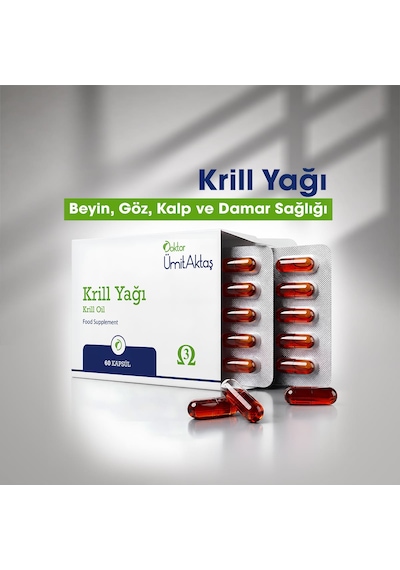 Dr. Ümit Aktaş Krill Yağı Takviyesi 60 Kapsül