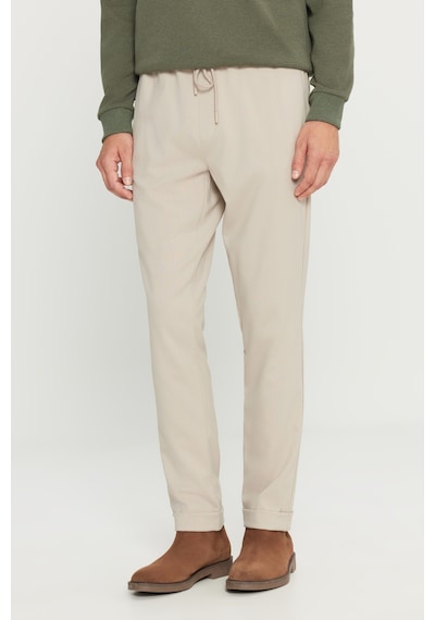 Ac&Co / Altınyıldız Classics Slim Fit Dar Kesim Beli Bağlamalı Yan Cepli Erkek Pantolon - Bej