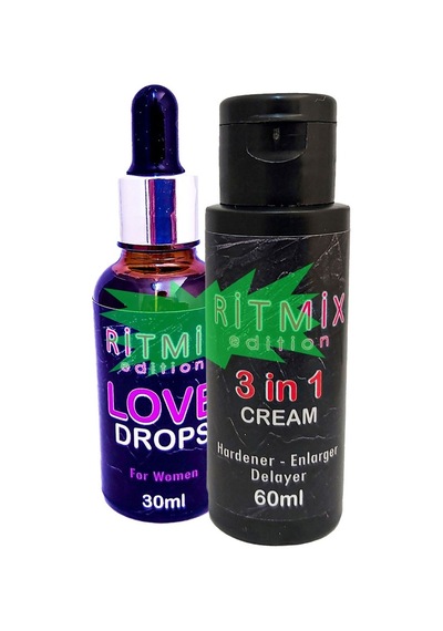 Ritmix Erkeğe Özeı 3 Özelli Bakım Kremi 60 Ml + Kadınlara Özel Uyarıcıdamıa 30 Ml