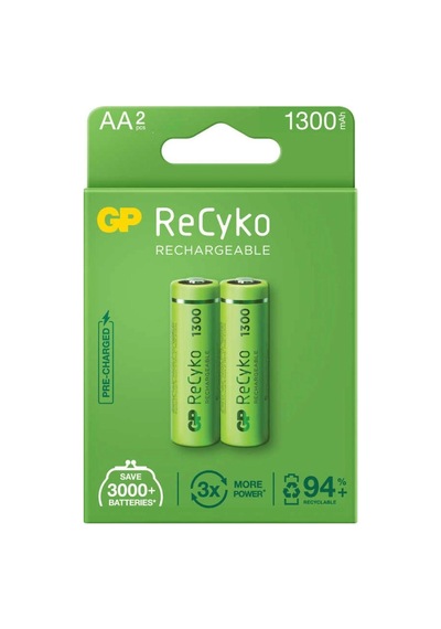 Gp Recyko 1300mah Aa Şarj Edilebilir Kalem Pil 2'li Paket Crchmgo