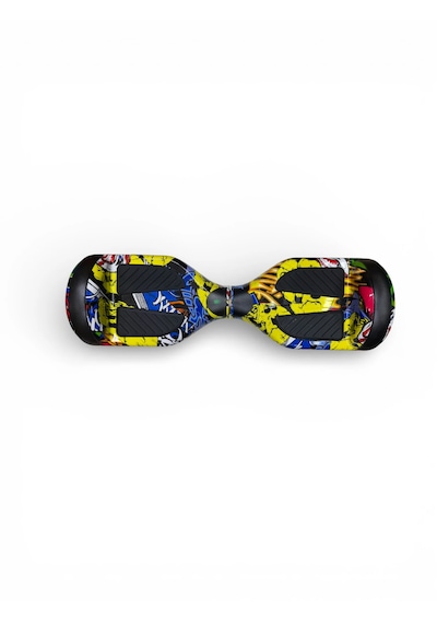 Elektrikli Kaykay Hoverboard Bluetooth Hoparlörlü 6.5 Inch Otomatik Akıllı Denge RS-S5 -Apato Grafiti