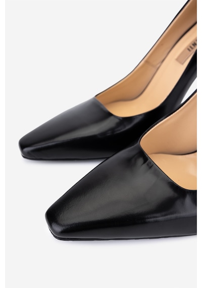 Valmenti Kadın Hakiki Deri Siyah Açma Stiletto Ayakkabı 1138 5103 Bn Ayk Sk25-26 Sıyah Acma Siyah